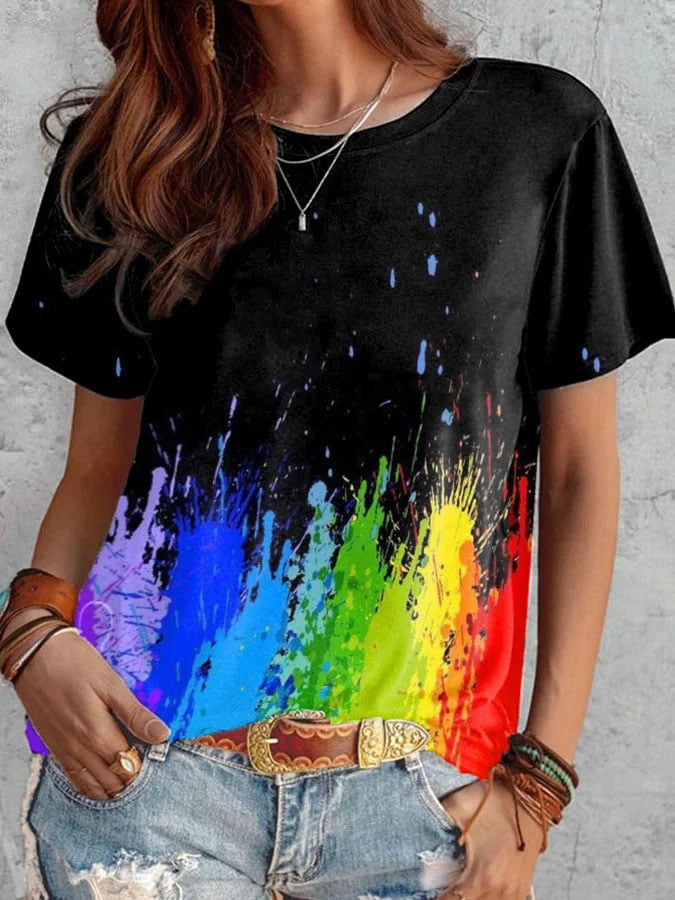 Aya - stijlvol regenboogshirt