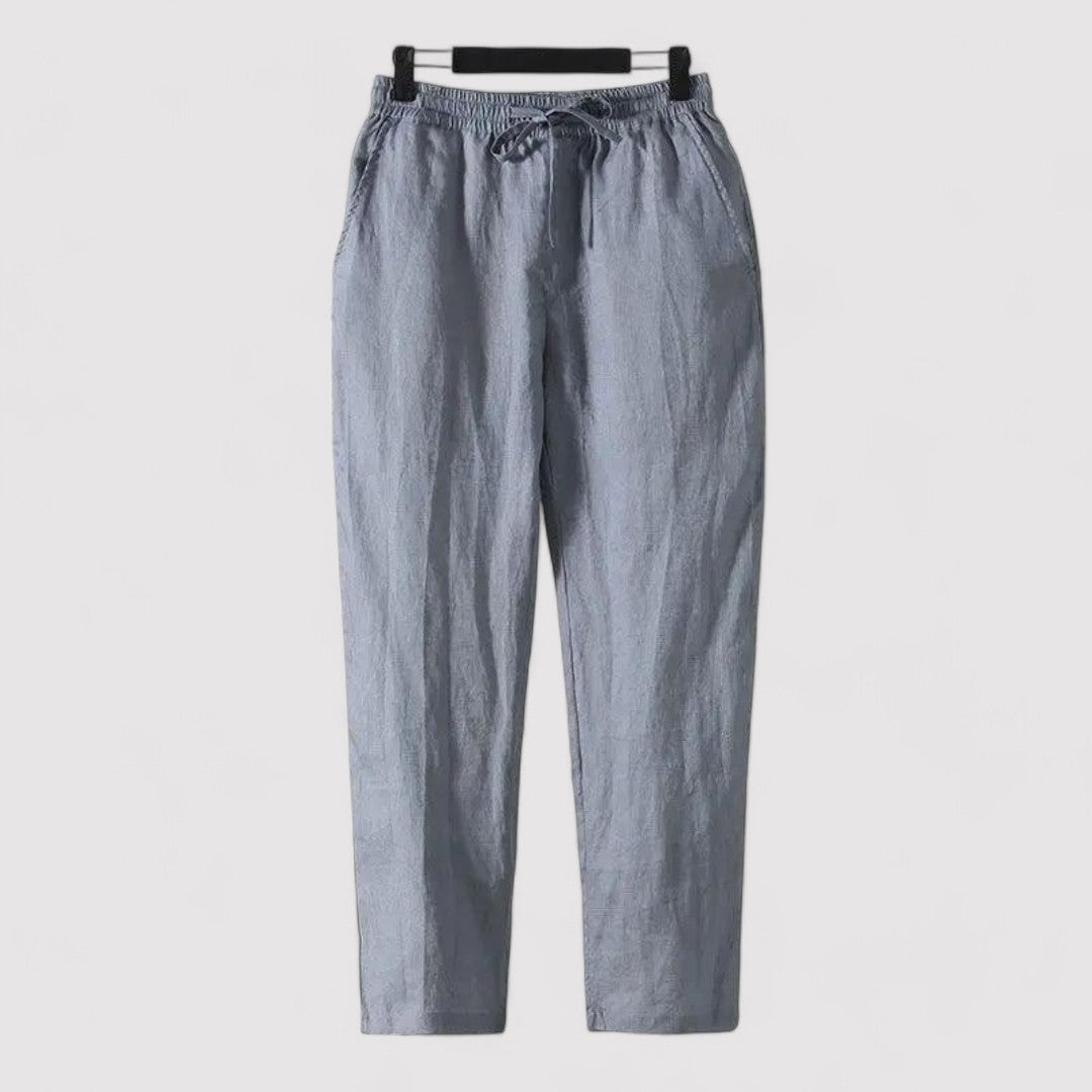 Monidoco Linnen Pantalon (Rechte Pasvorm)