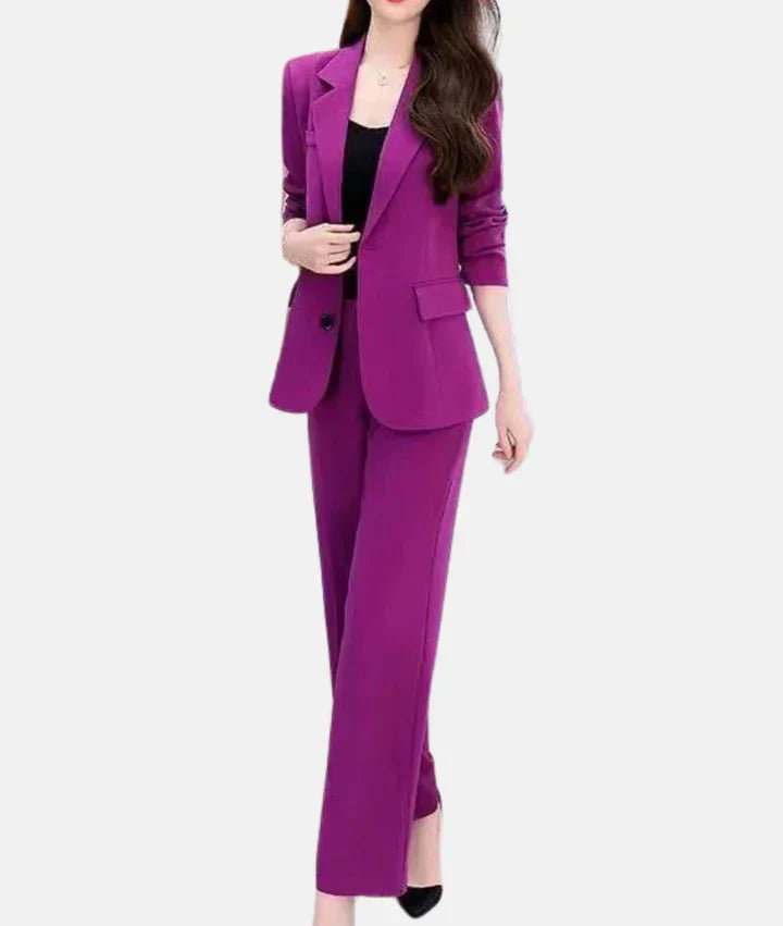 Elegant broekpak met getailleerde blazer