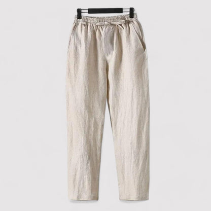 Monidoco Linnen Pantalon (Rechte Pasvorm)