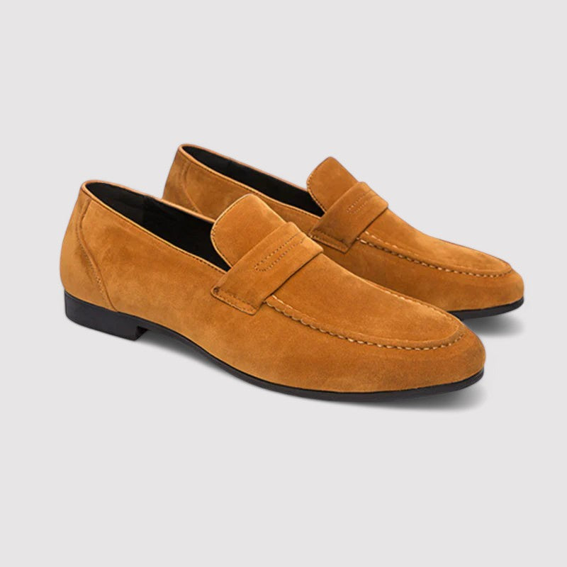 Monidoco Old Money Suede Penny Loafers