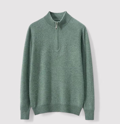 Monidoco Cashmere Half Zip Sweater