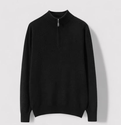 Monidoco Cashmere Half Zip Sweater