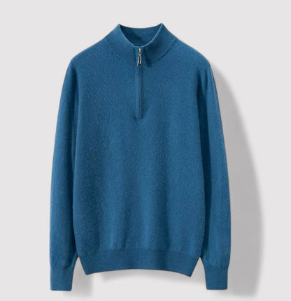 Monidoco Cashmere Half Zip Sweater