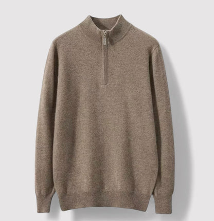 Monidoco Cashmere Half Zip Sweater