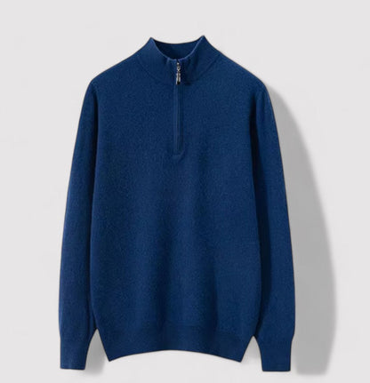 Monidoco Cashmere Half Zip Sweater