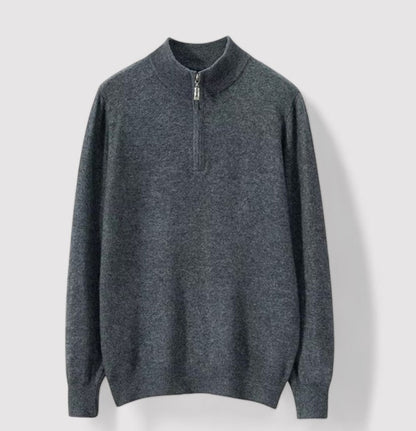 Monidoco Cashmere Half Zip Sweater