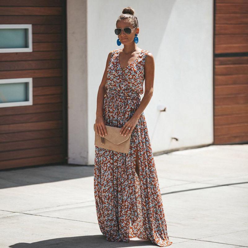 Chique zomer maxi-jurk  selerine