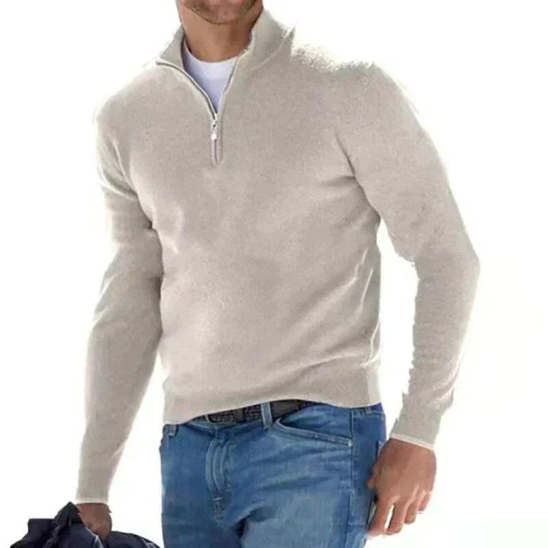 Ralph polo - stijlvolle pullover met rits voor heren (Italiaans ontwerp)