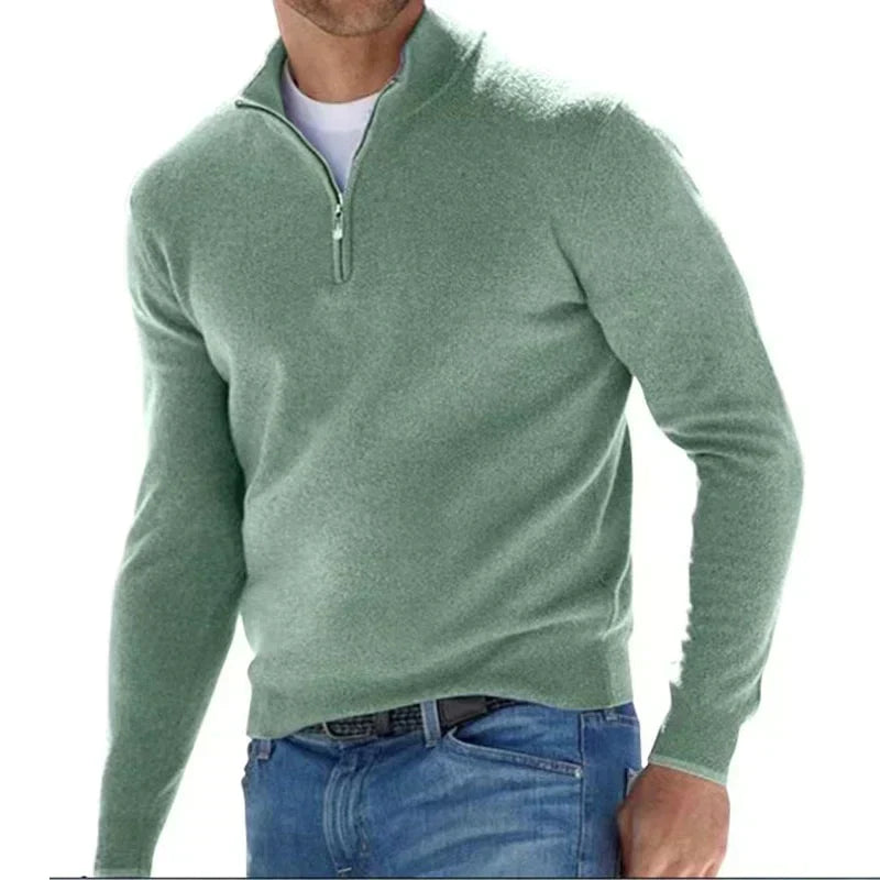 Ralph polo - stijlvolle pullover met rits voor heren (Italiaans ontwerp)