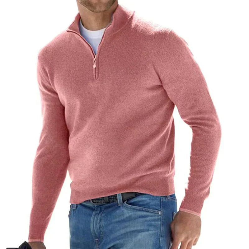 Ralph polo - stijlvolle pullover met rits voor heren (Italiaans ontwerp)