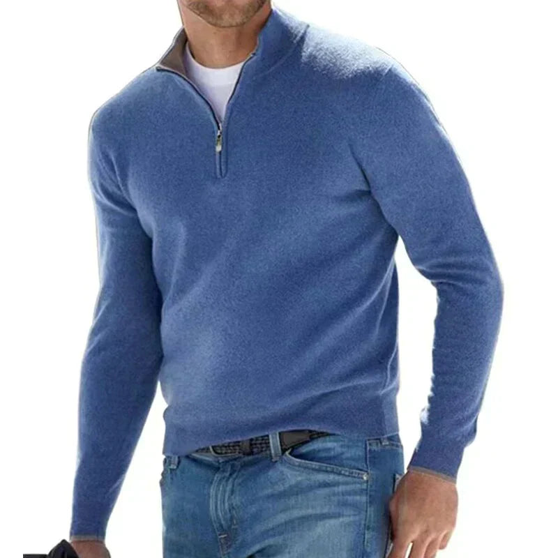 Ralph polo - stijlvolle pullover met rits voor heren (Italiaans ontwerp)