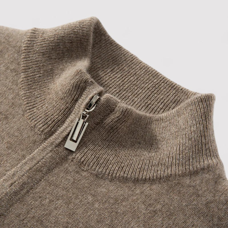 Monidoco Cashmere Half Zip Sweater