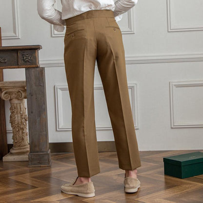 Napolitaanse Hoge Taille Rechte Pantalon