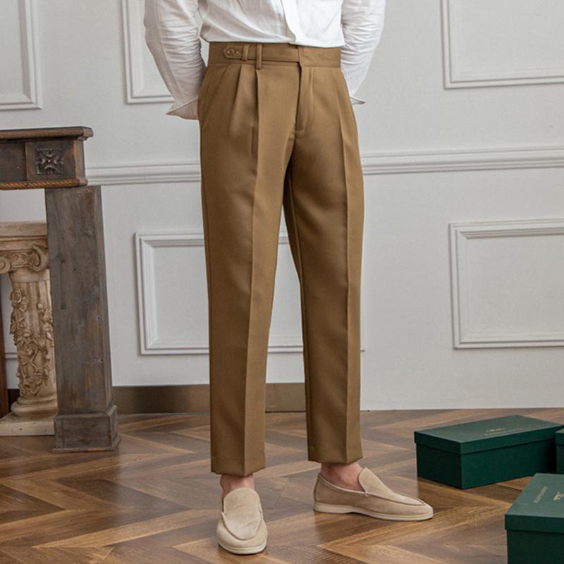 Napolitaanse Hoge Taille Rechte Pantalon