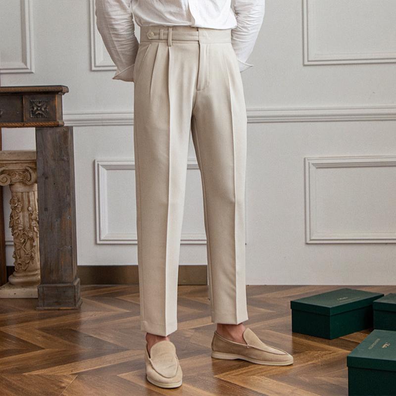 Napolitaanse Hoge Taille Rechte Pantalon