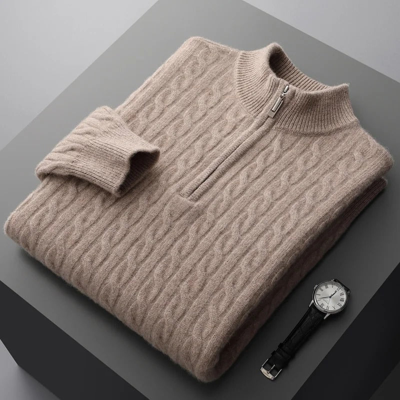 Monidoco Cashmere Half Zip Herfst Trui