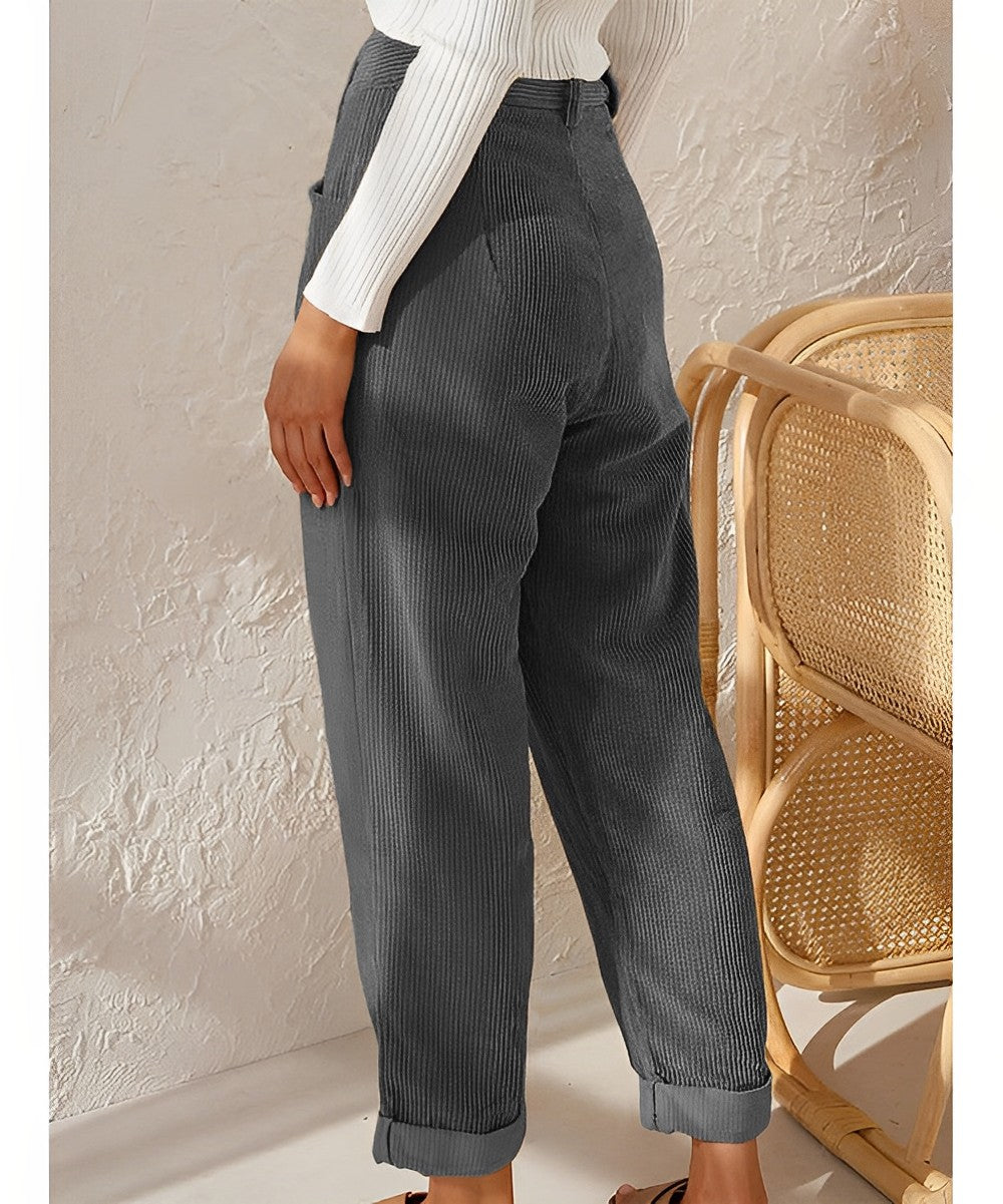 Ingrid - modieuze corduroy broek